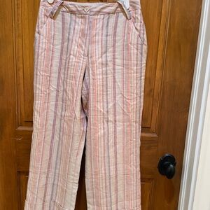 Striped Linen Pants